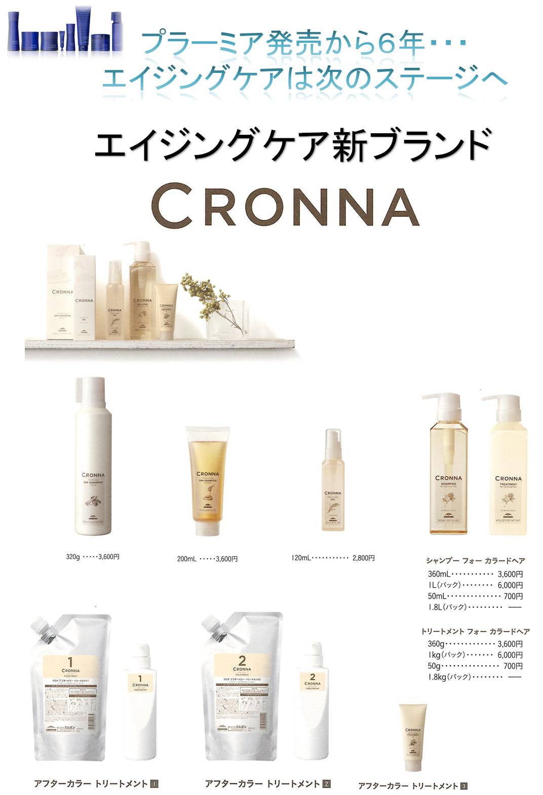 NEW エイジングケアブランド　CRONNA